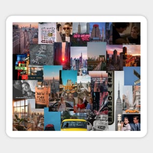 nyc aesthetic collage Sticker